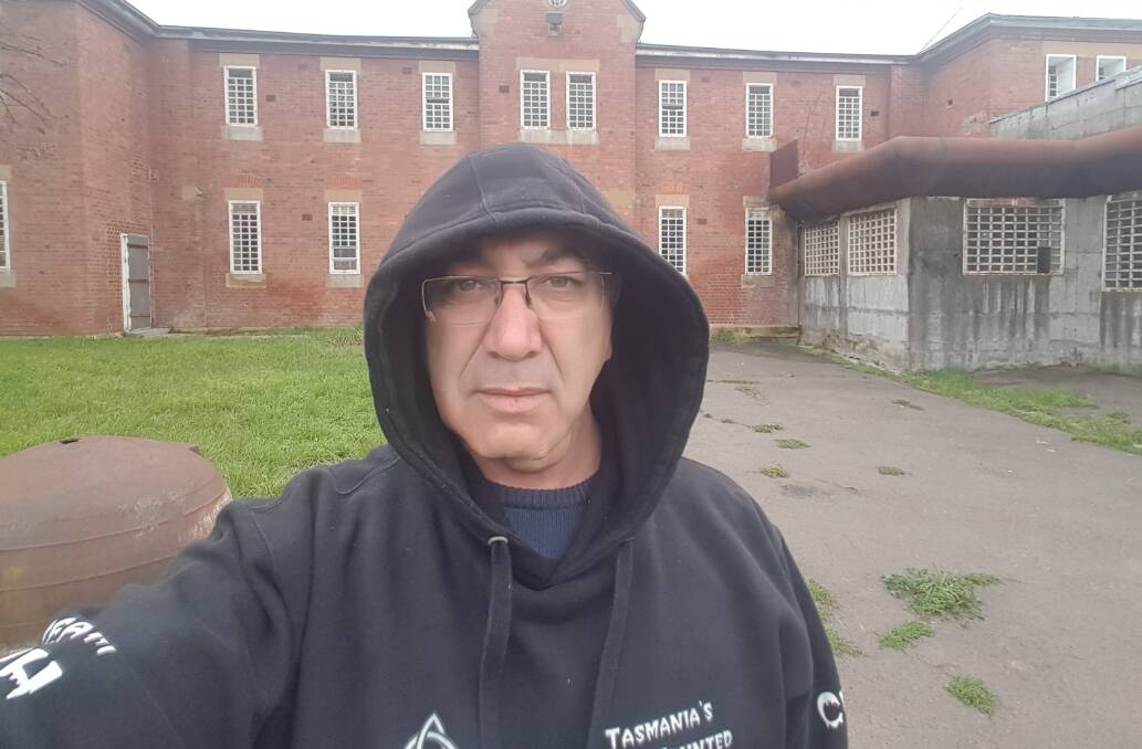 Craig Bloxsome, pictured in Willow Court Asylum, New Norfolk, Tasmania last year. Picture: Supplied