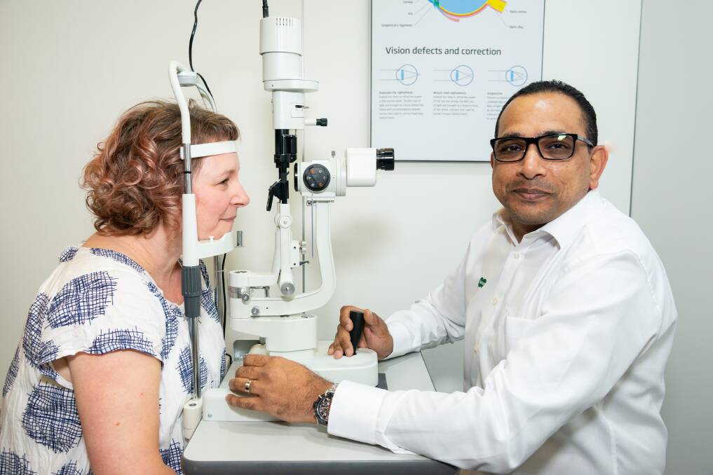 ADVICE: Dapto optometrist Surendran Naidoo is warning Illawarra residents to be mindful about spending too much time staring at screens. 