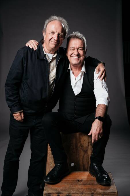 DOCUMENTARY: 'Working Class Boy' director Mark Joffe and Jimmy Barnes. The acclaimed documentary will be screened on Wednesday, September 26 in Wollongong. Picture: Supplied