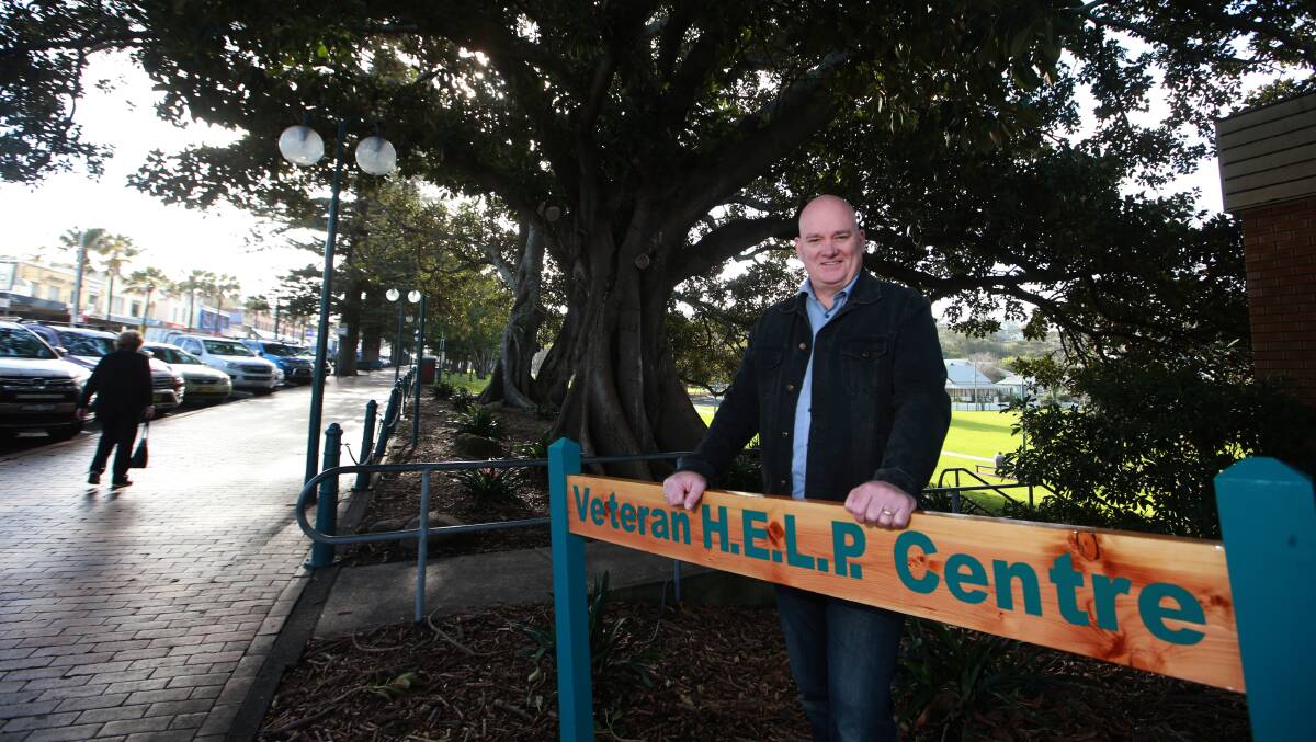 Brian Hartigan, in partnership with military veteran charity Soldier On, expects to open the Kiama Veteran H.E.L.P. Centre this month. Pictures: Sylvia Liber 