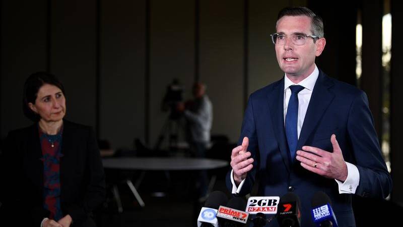 NSW Treasurer Dominic Perrottet is facing protests against a proposed public service wage freeze.