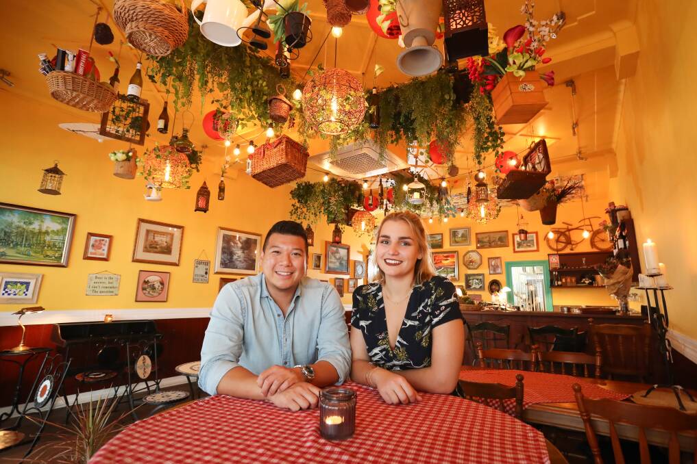 Culture clash: Chinese-Australian Arron Choi and his Czech-born fiance Barbora Sterbova have opened Moominn, on Lower Crown Street.