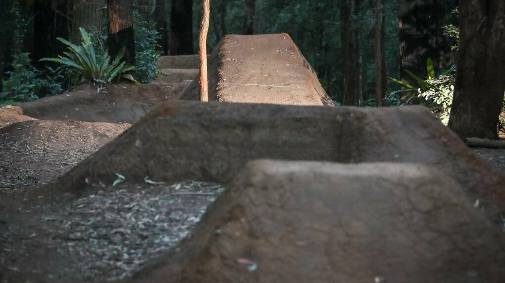 The jumps have been in existence and used by mountain bike riders in the region for years.
