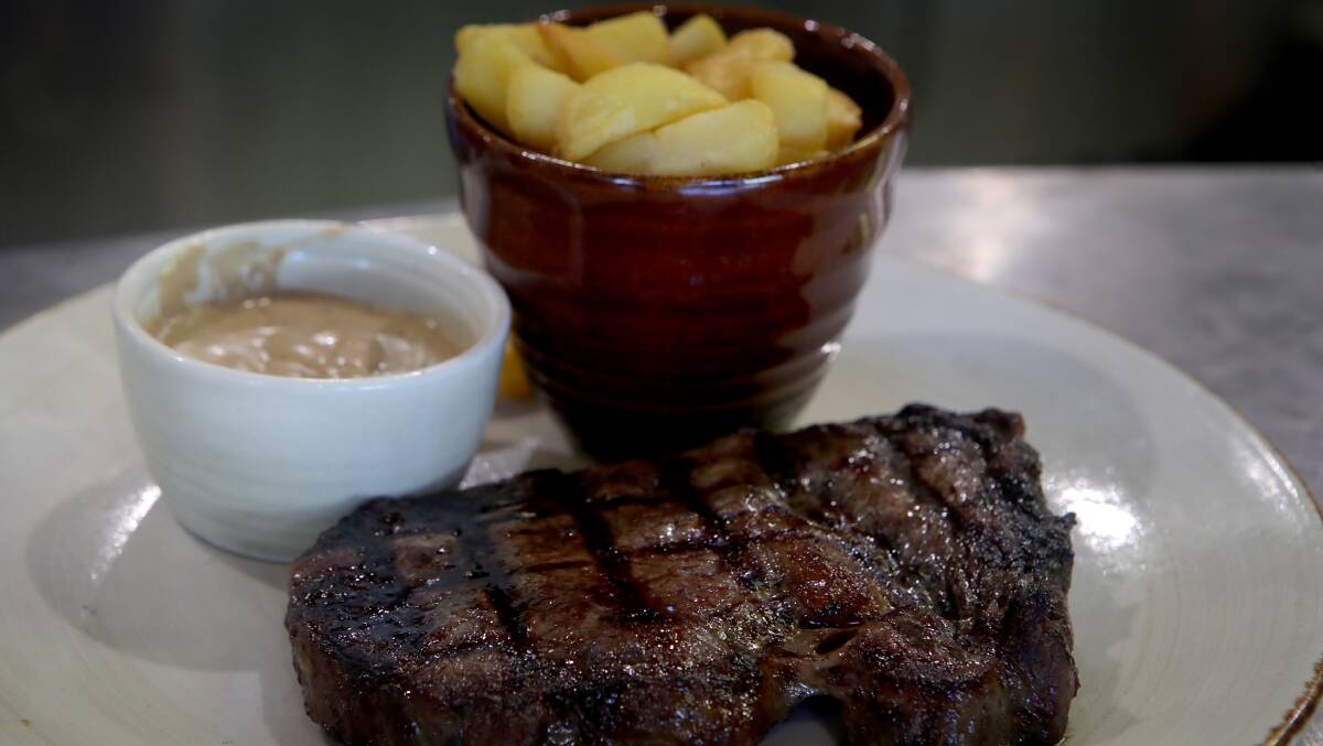 The steak is the main attraction at the new lunch venue.