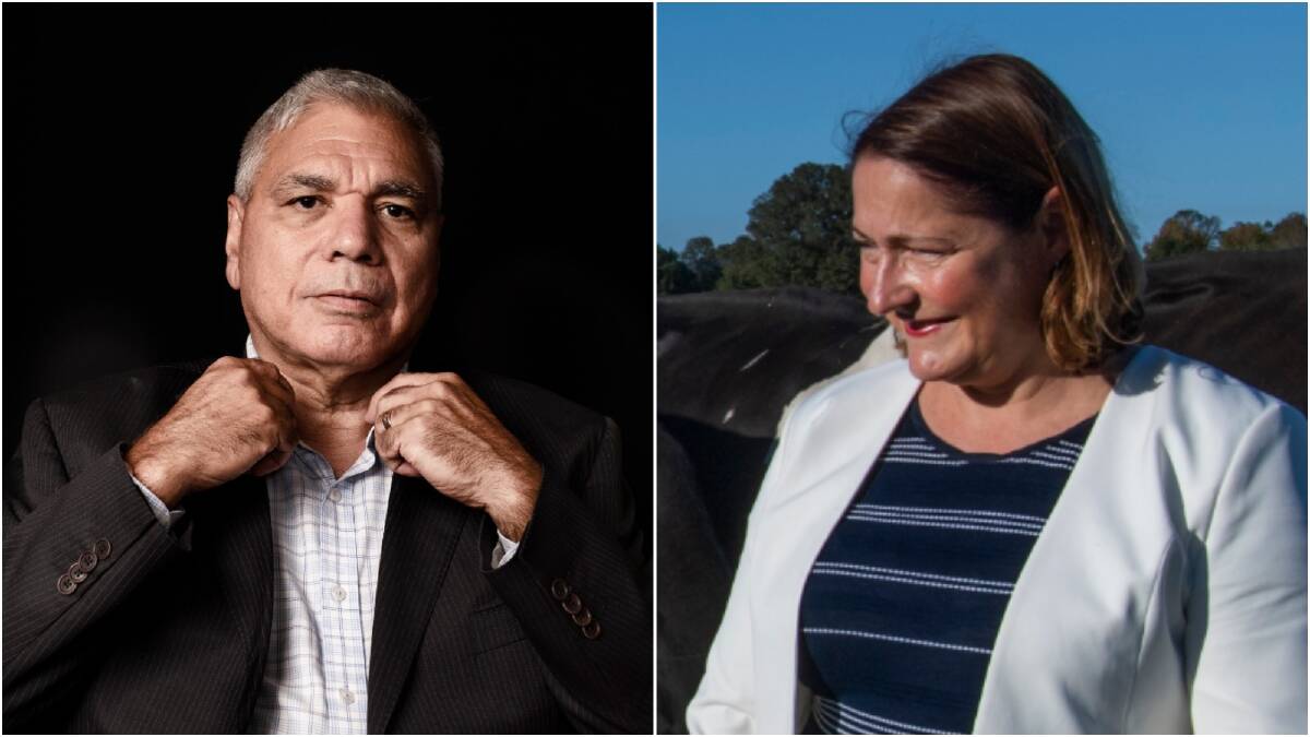 Liberal candidate for Gilmore Warren Mundine and Labor's candidate, Fiona Phillips.
