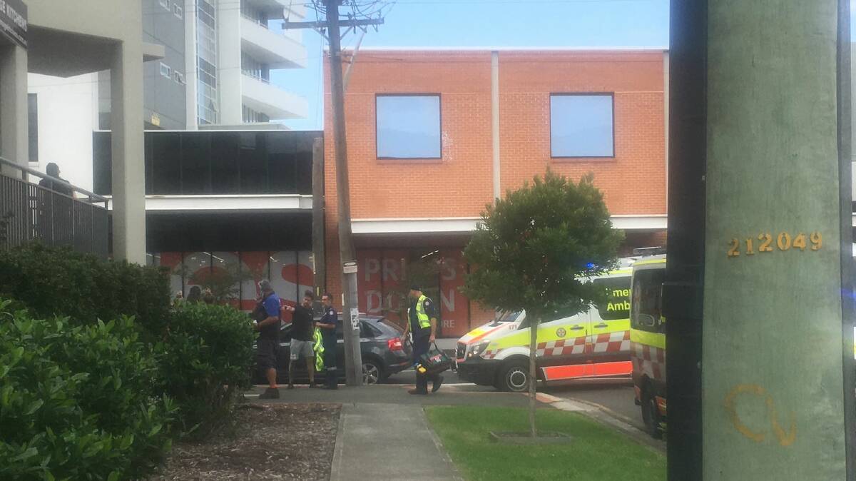 Paramedics at a crash in early April at the notorious intersection. Photo: supplied