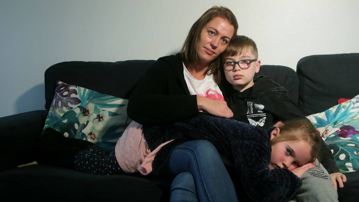 Noni Tonkin has spent thousands of dollars for treatment for her son Bryce while facing the prospect that daughter Remy will also need help in the future. Photo: Sylvia Liber