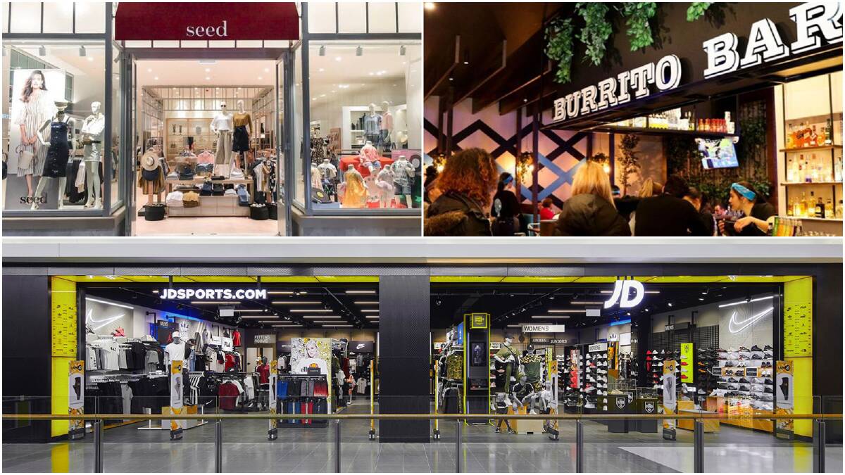 Some of the new brands coming to Wollongong Central. File images, not photos of actual Wollongong stores.