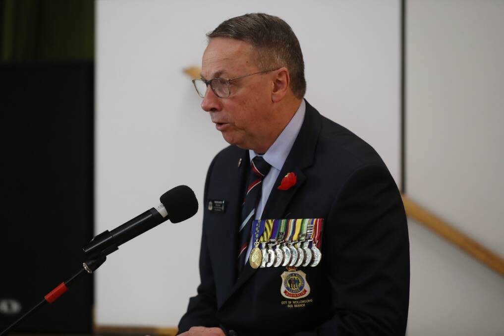 City of Wollongong RSL sub-branch president Rear Admiral Bruce Kafer.