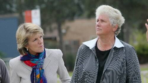 Then Liberal deputy leader Julie Bishop turned out in support of Member for Gilmore Joanna Gash at Warilla in 2010.
