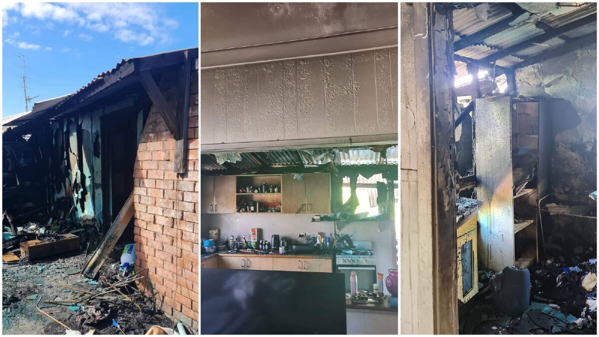 The damage to the home. Photos: Supplied