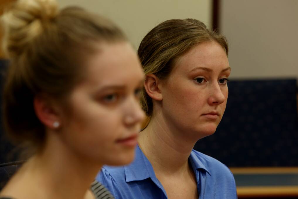 Underpaid worker Lucy Vance, 19 (right). Picture: Robert Peet