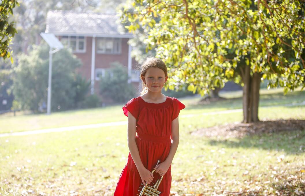 Trumpet student Josephine Ryan, 10. Photo: Anna Warr