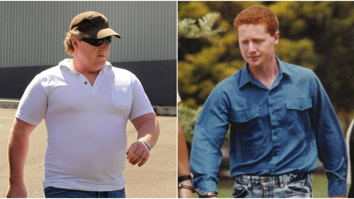  Terry John Williamson leaves Silverwater jail in 2012. Right: Williamson attended his father's funeral in Kanahooka after being arrested. 