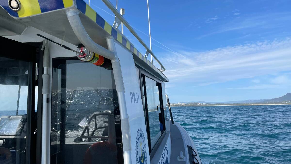 A Marine Rescue NSW vessel involved in the search. Picture by Stuart Massey
