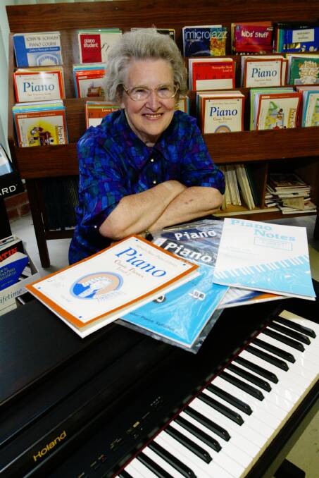 Betty Parsons after being honoured as an OAM for services to music in 2003.