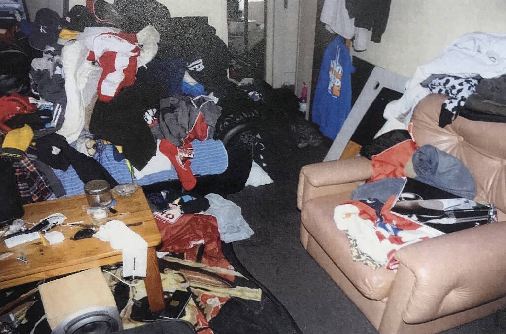 A photo from Mark Kenneth Jenkin's apartment that was presented as evidence to court. Picture: AAP