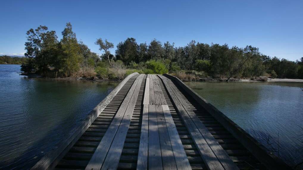 A footbridge from Reddall Reserve leads to Picnic Island. Picture: Robert Peet