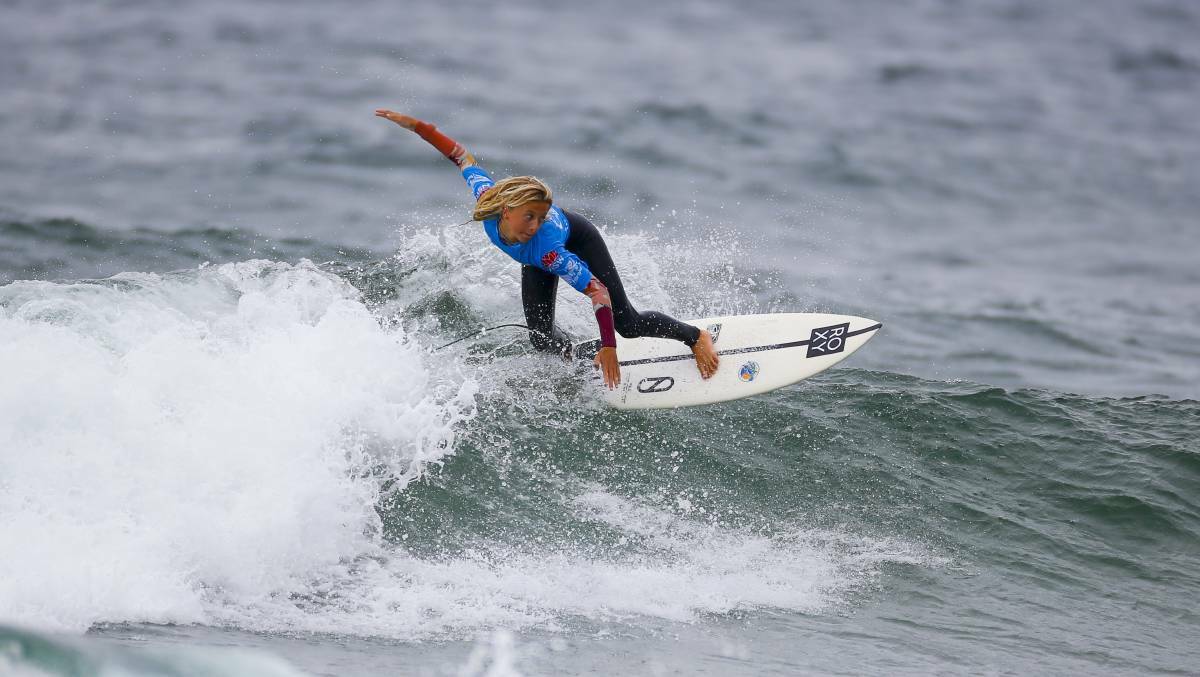 Surfing sensation Keira Buckpitt in action.