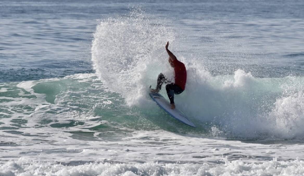 Det Snr Con Jeremy Barnett used to surf professionally but now does it for fun. Picture: Supplied