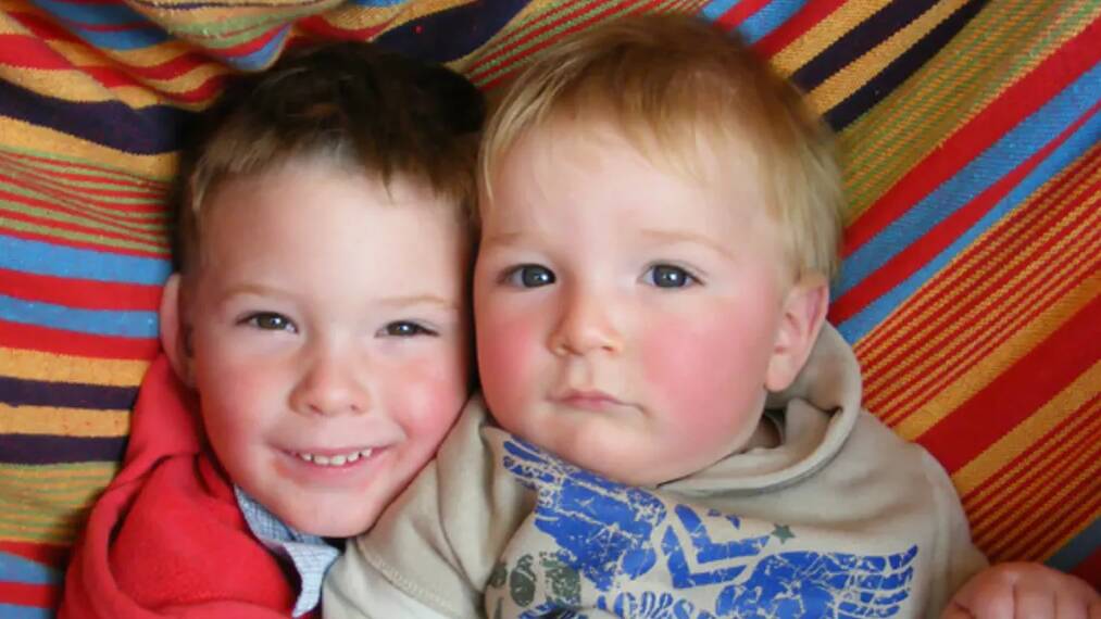 Riley (left) and Travis O'Neill, who drowned with their father after falling off Tathra wharf.