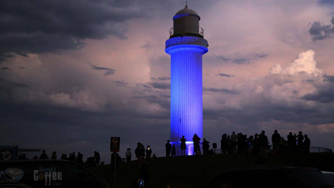 Wollongong lighthouse to glow blue for autism on Friday night