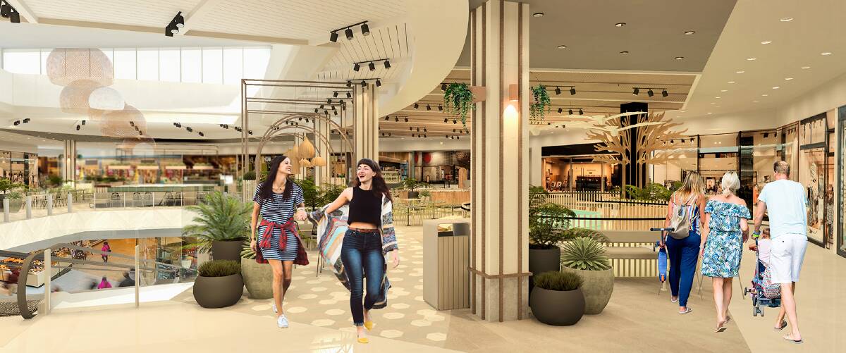 An artist's impression of the Dapto Mall refurbishment.