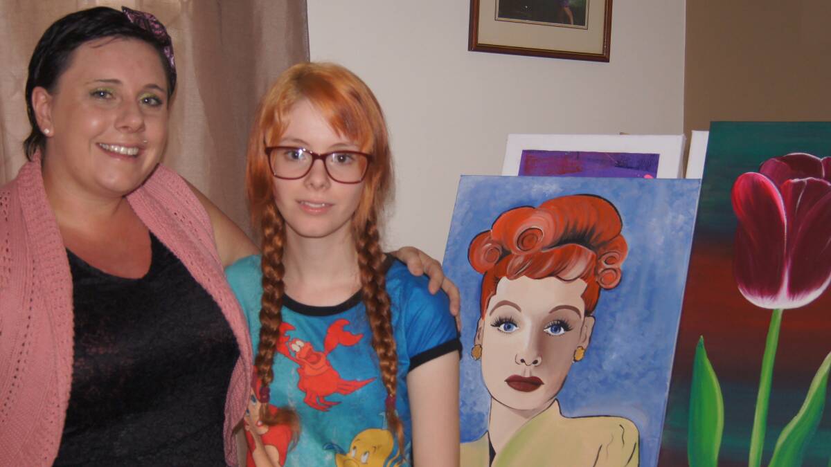 Sacha Whitehead and her daughter Brianna use art as a means of therapy. 