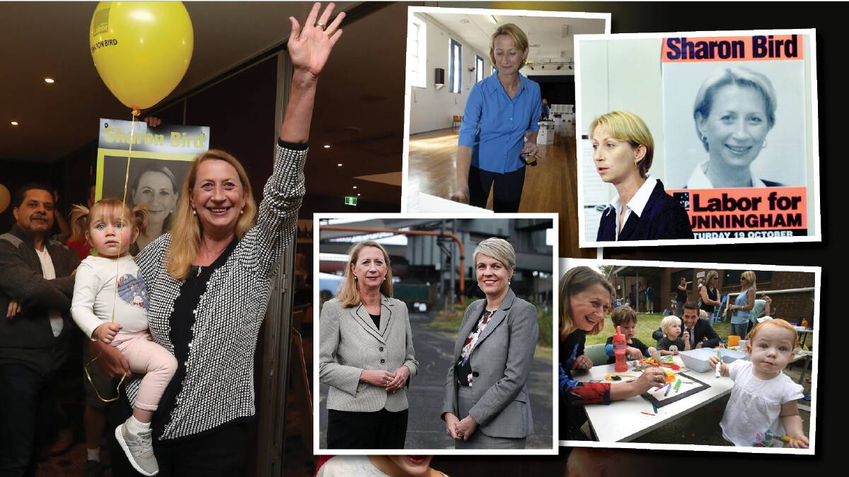 Farewell: Some of the images of Sharon Bird captured by the Mercury photographers during her 18 years as the federal MP for Cunningham.