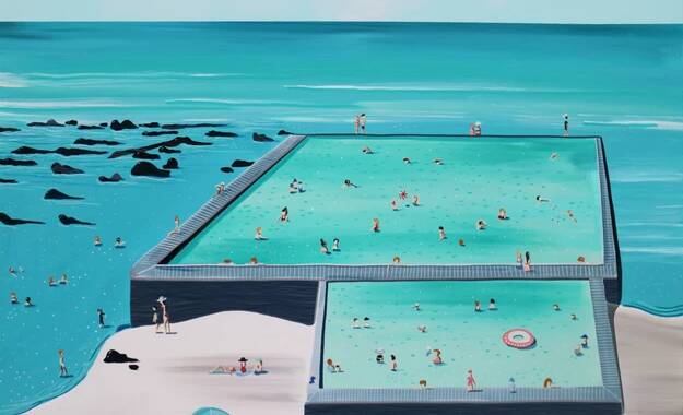 The painting Bulli Beach Pool is available as a limited-edition print on Etsy.