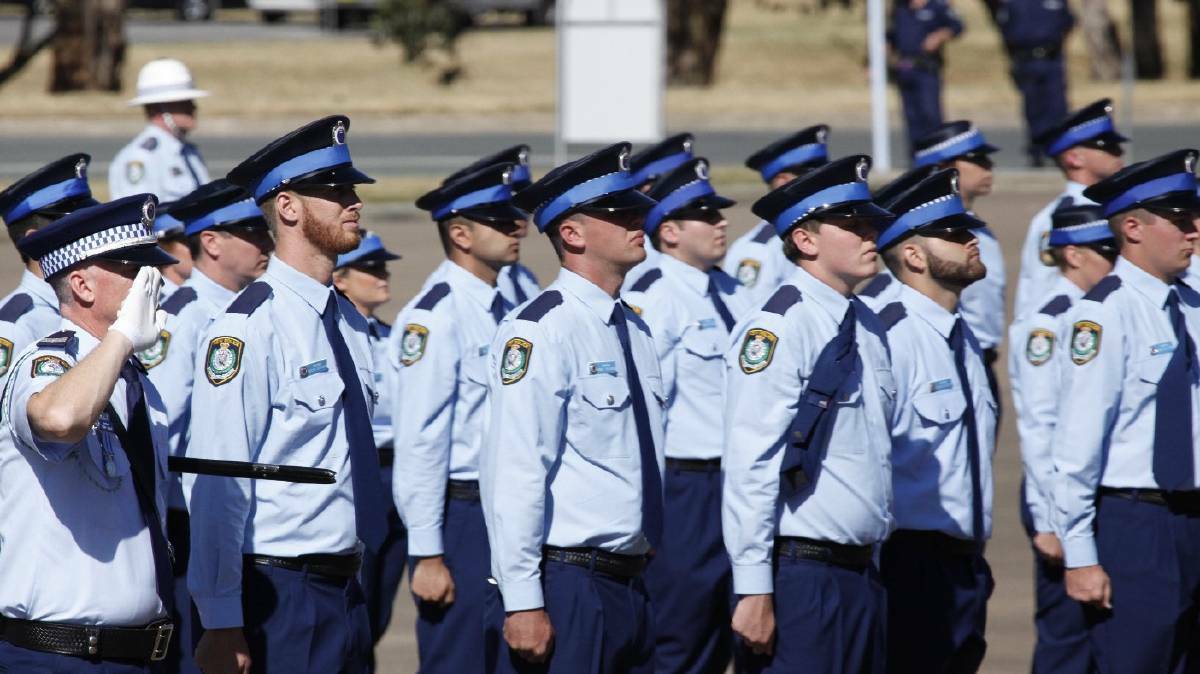 Hundreds of new officers have joined the ranks of the NSW Police Force. File photo.