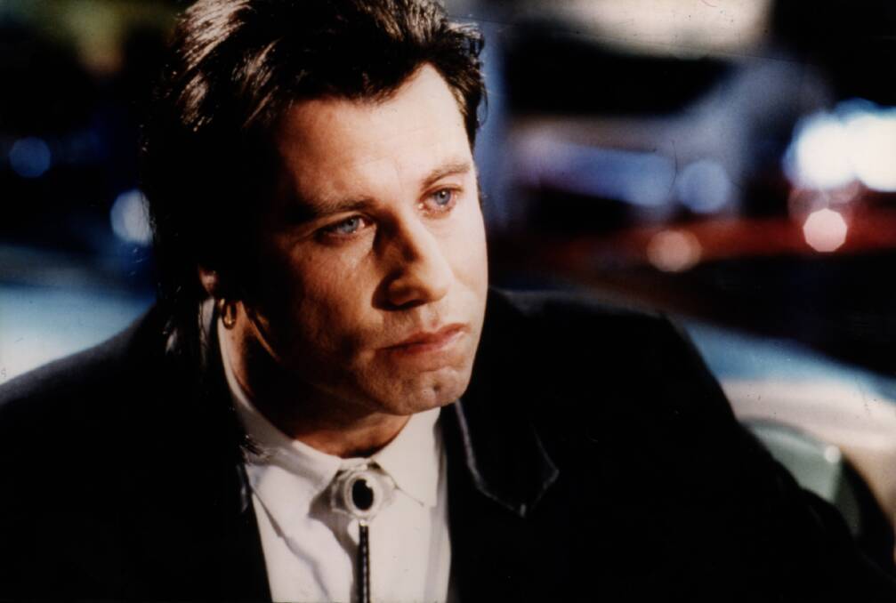 Hollywood star John Travolta in a scene from Pulp Fiction. 