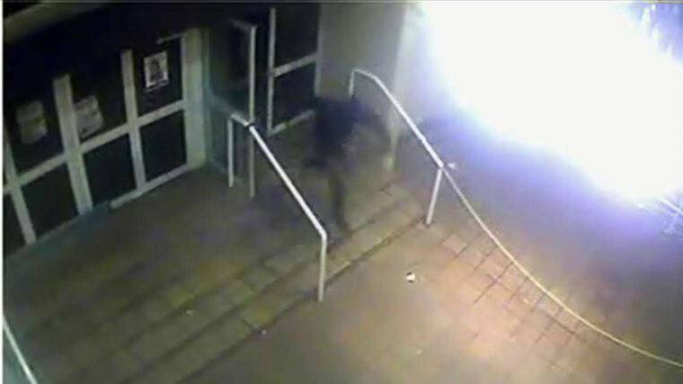 Footage of a suspect leaving Splashes Nightclub on the night of shooting.