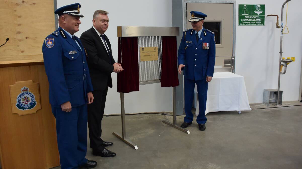 Minister for Counter Terrorism and Corrections, Anthony Roberts, declares the new maximum-security area at South Nowra jail open on Thursday, June 27.