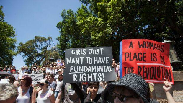 Women of all ages and walks of life took part in the Sydney march. Photo: Fiona Morris
