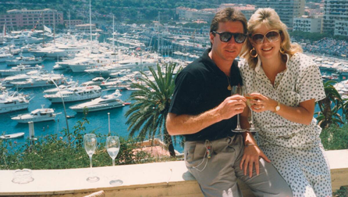 Wayne and Donna Gardner enjoying the high life during the 1980s. 