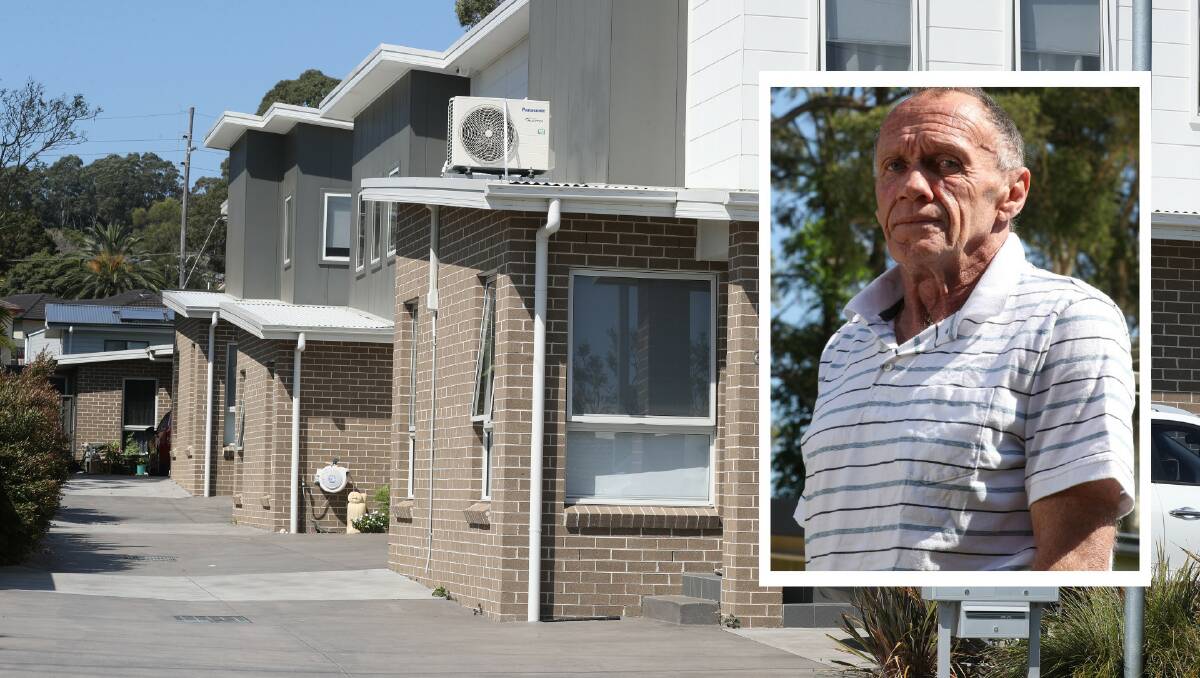 Keith Lopuszynski says new developments popping up around Shellharbour City aren't consistent with the character of older suburbs. Pictures: Robert Peet