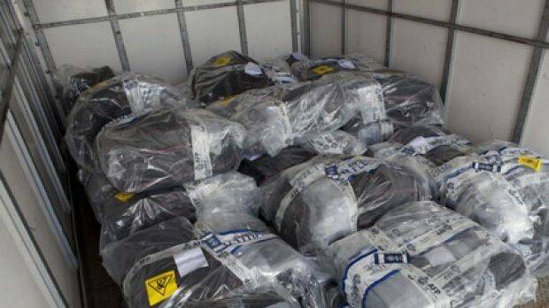 Bags of cocaine from Australia's biggest haul. Photo: Australian Federal Police
