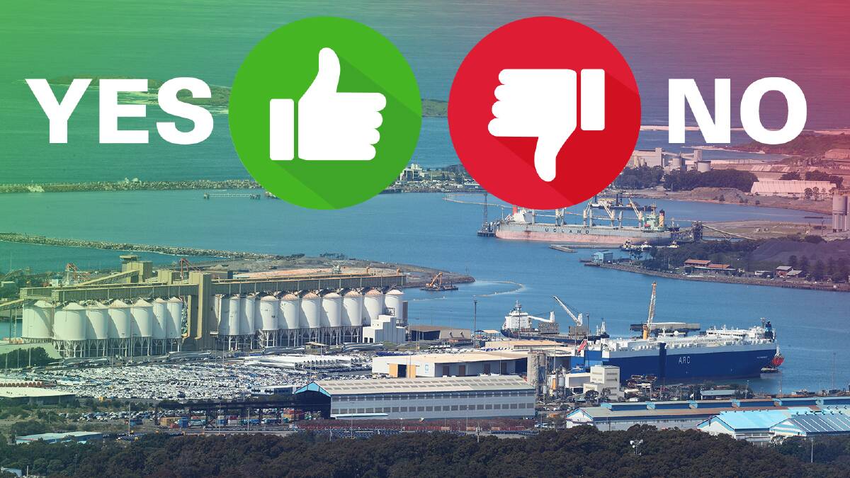 A nuclear submarine base may be on the horizon for Port Kembla, but not everyone is looking forward to the idea. Picture by Sylvia Liber