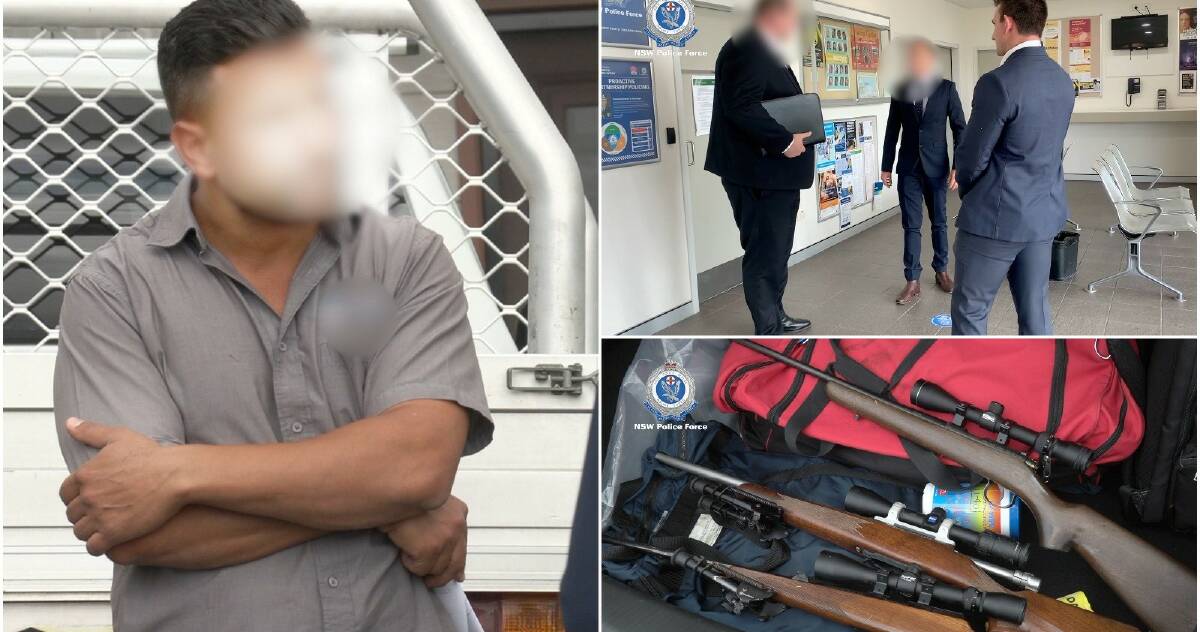 Three men were arrested after a police raid on Wednesday. Photos: NSW Police