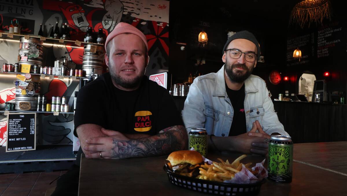 Ashley O'Neill and Barry Luke Pearson, owners of Papi Dulce - a small neighbourhood dive bar serving food, cocktails and craft beers.