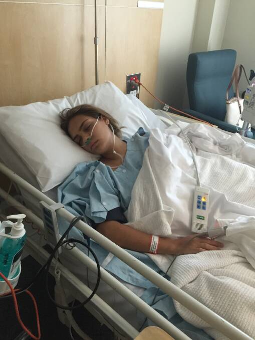Tori Nikolaou spent many months in hospital following for back surgeries.
