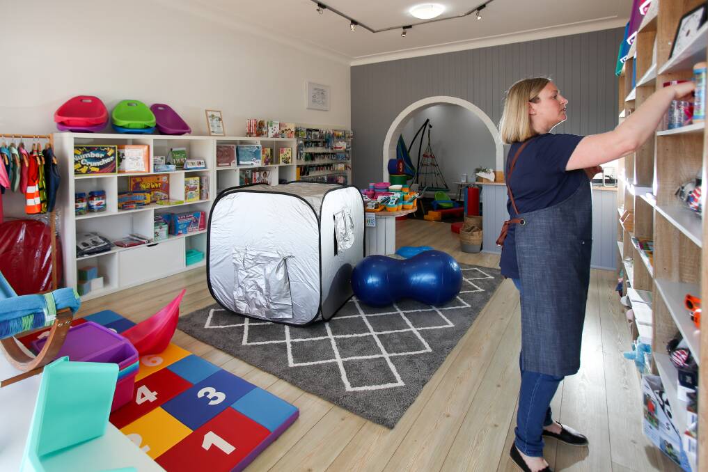 The Sensory Studio has a bricks and mortar business in Fairy Meadow and a website designed by Zoe Wood. 