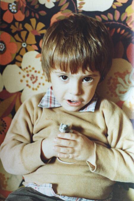 Matthew De Gruchy as a young boy.