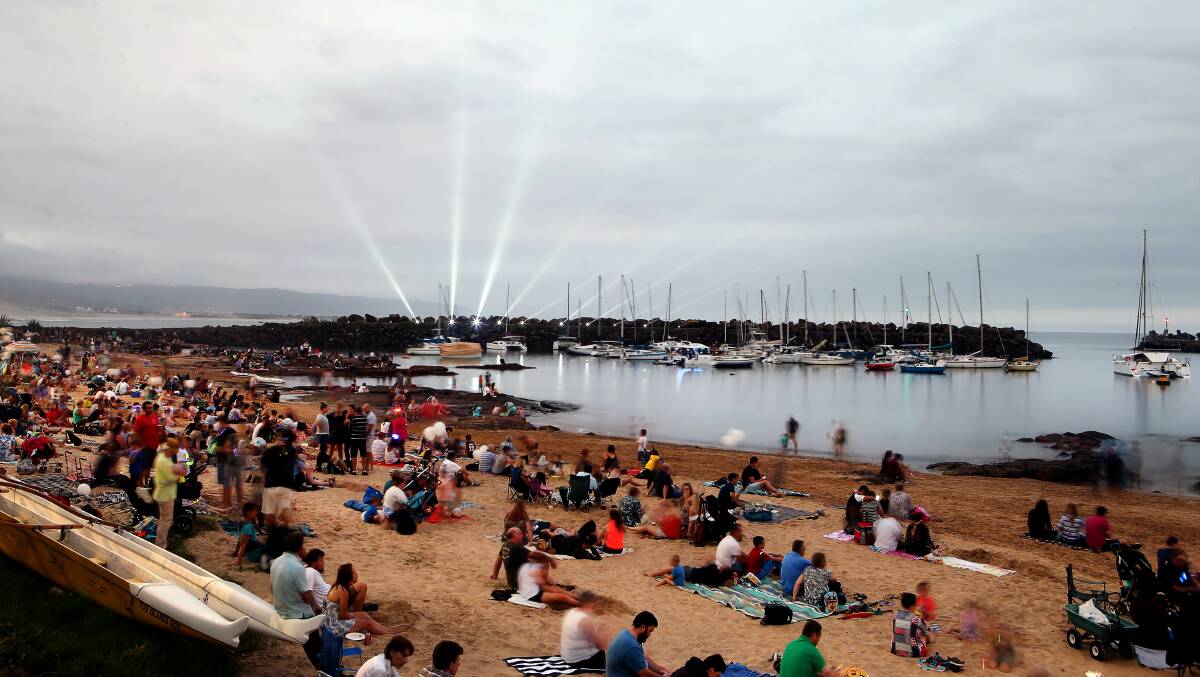 The rain is expected to hold off for New Year's Eve celebrations at Belmore Basin. File picture.