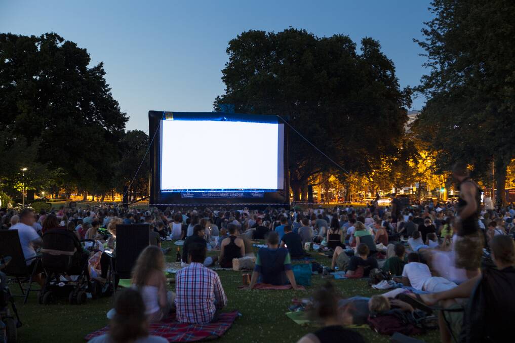 Watch a movie at the open air cinema in the arts precinct. File photo.