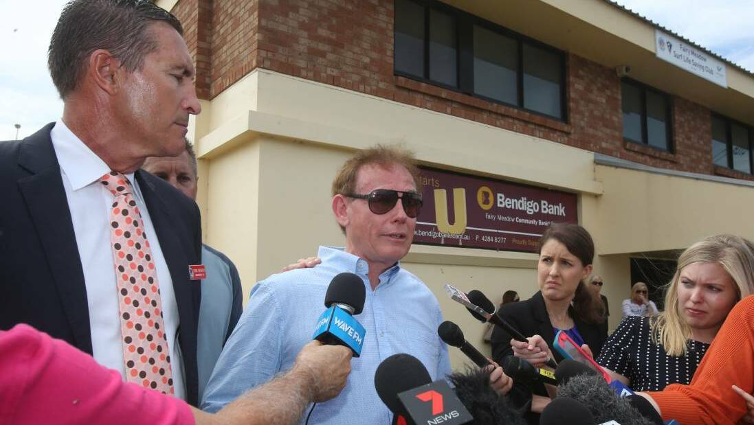 Ricki Grimmer addresses the media in 2017 after police announce a new suspect in the 1970 disappearance of his sister Cheryl. Picture: Robert Peet