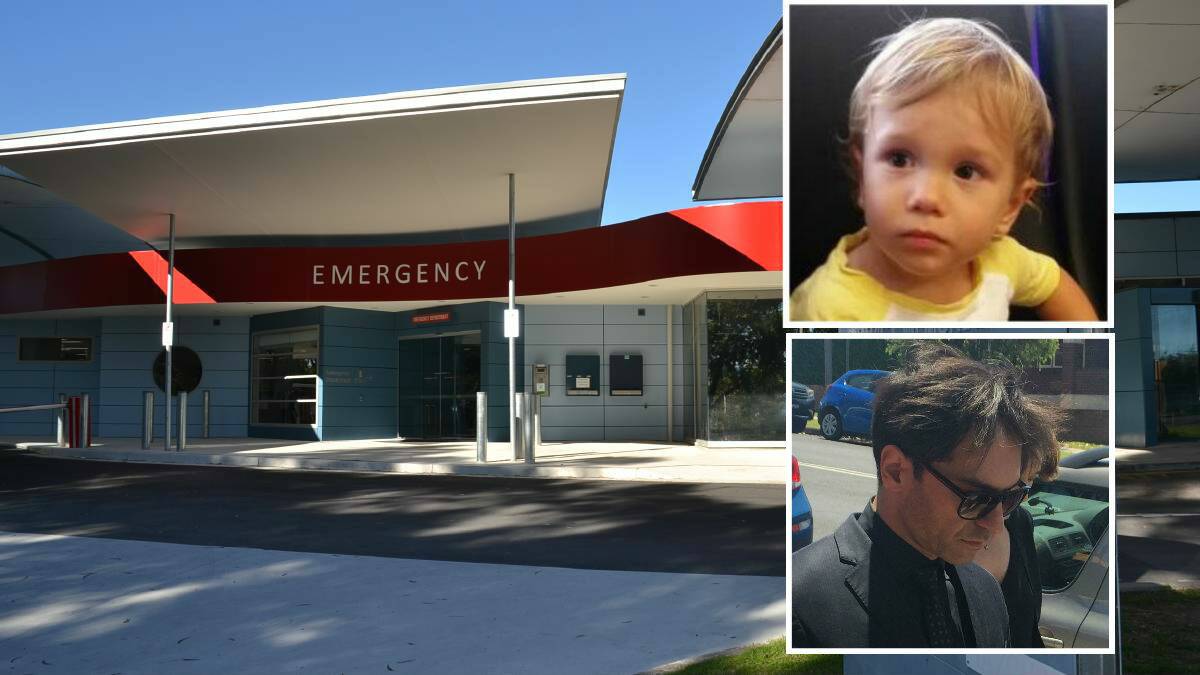 Top: Nowra toddler Troy Almond was 17 months old when he died after being discharged from Shoalhaven Hospital; Bottom: emergency department doctor Babak Tajvidi outside Nowra Court on Tuesday;
