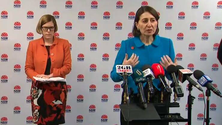 NSW Premier Gladys Berejiklian and the Chief Medical Officer Kerry Chant.