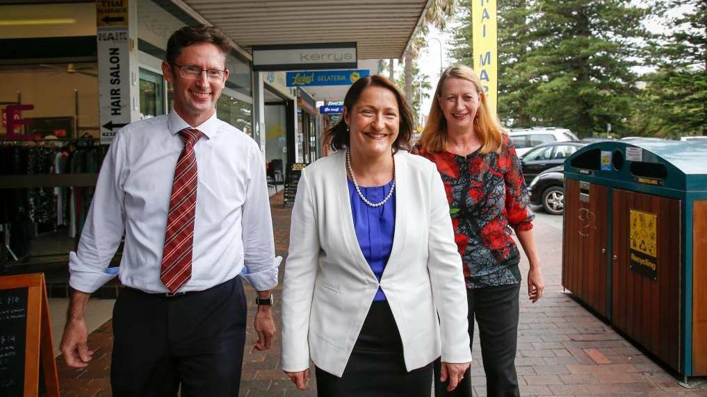 Labor MPs Stephen Jones, Fiona Phillips and Sharon Bird.